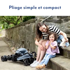 Poussette canne ezlite midnight
