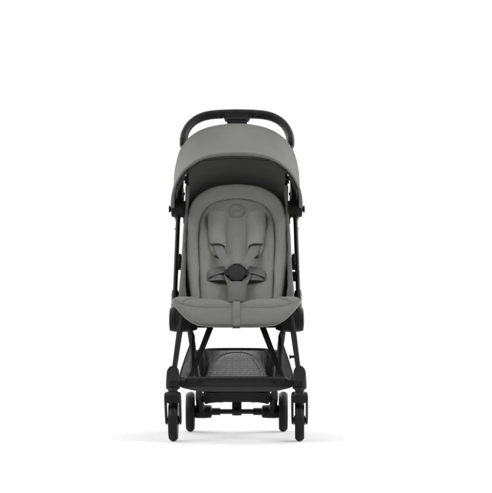 Poussette compacte coya mirage grey châssis matt black