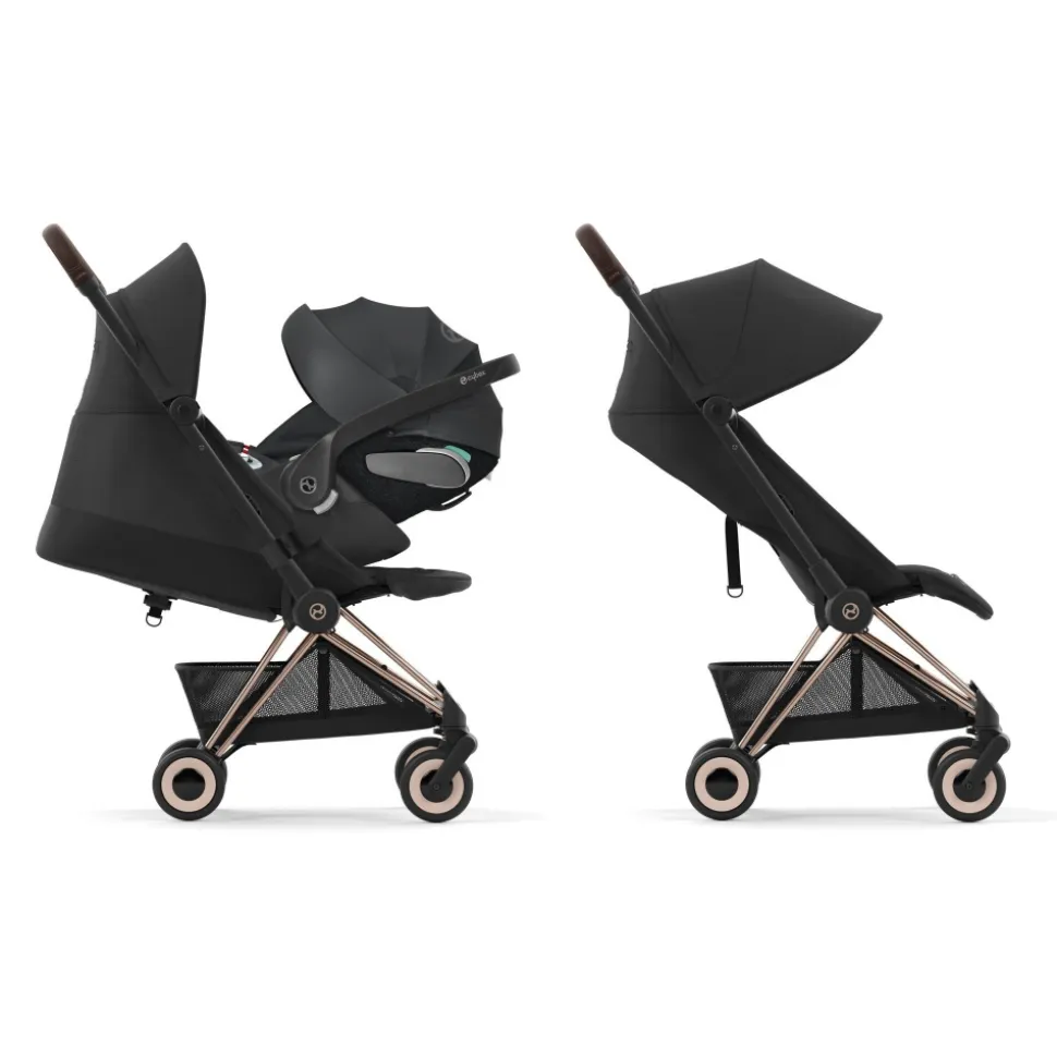 Poussette compacte coya off white châssis matt black