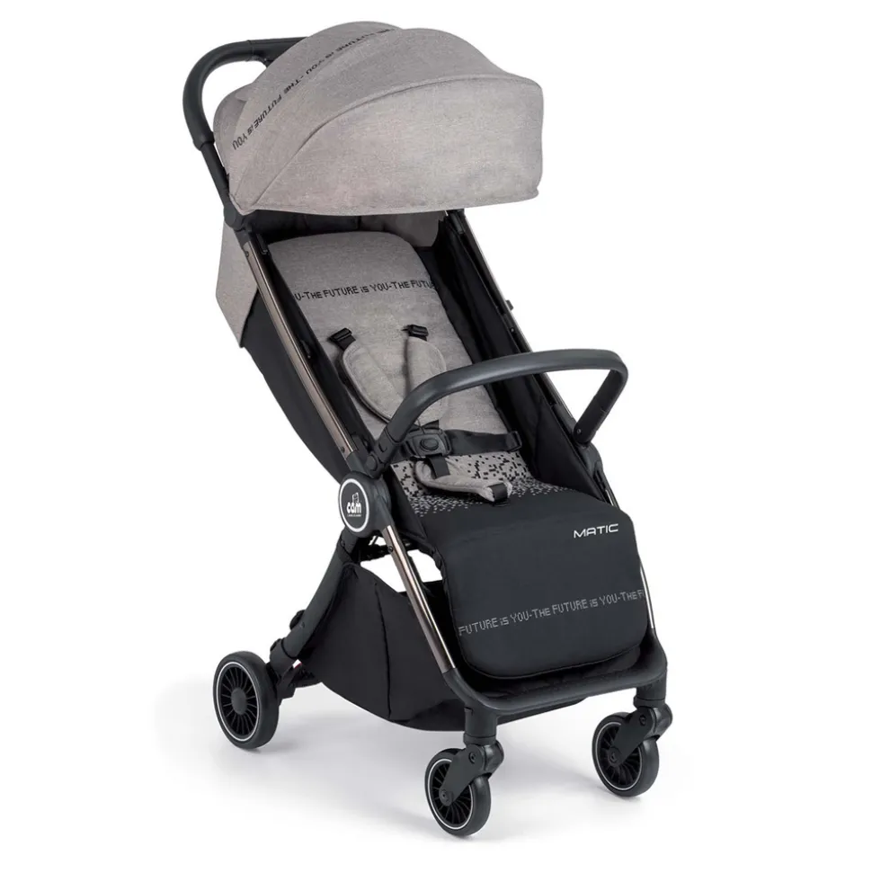Poussette compacte matic beige melange