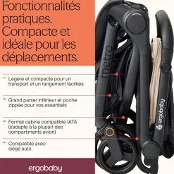 Poussette compacte metro 3 soft olive