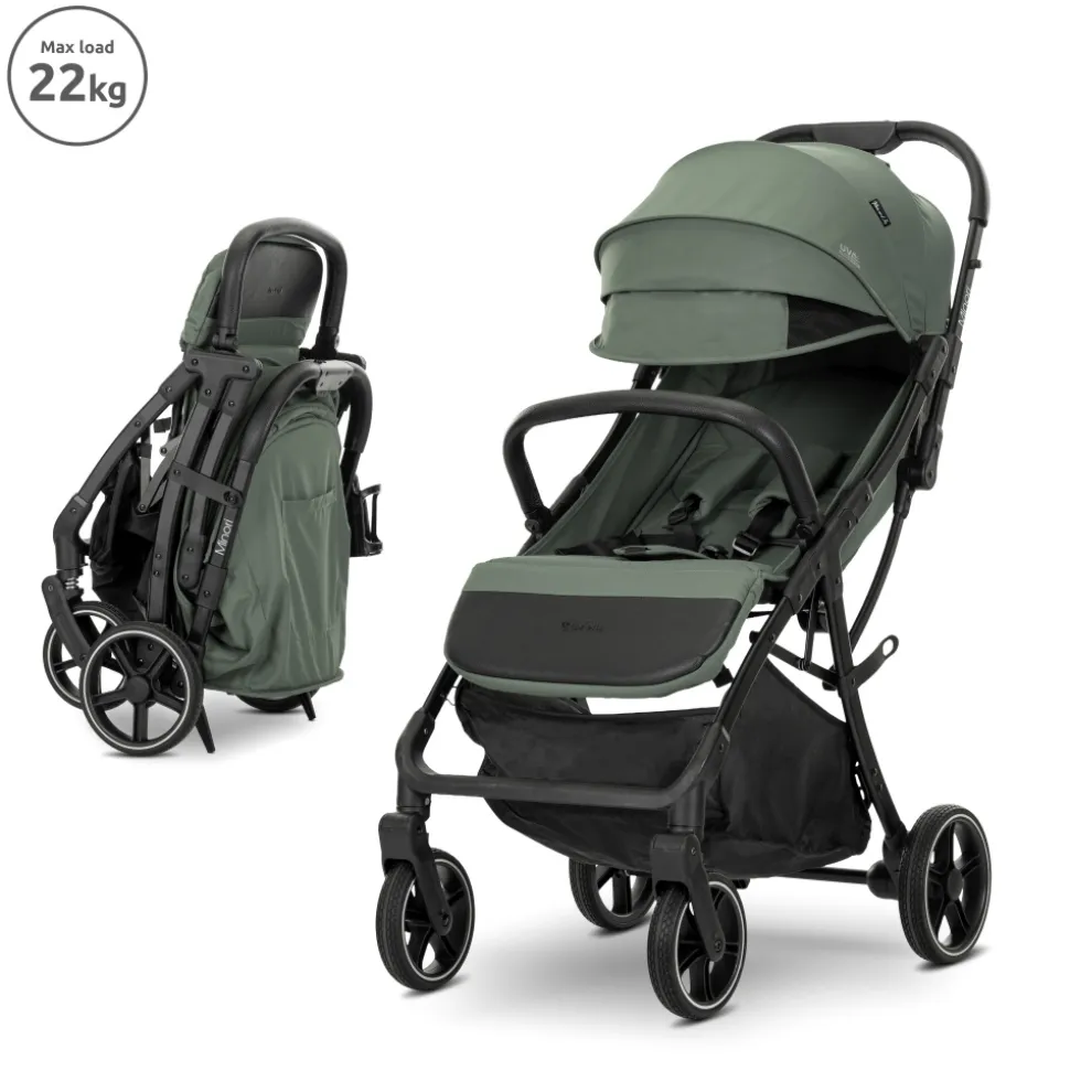 Poussette compacte minori green