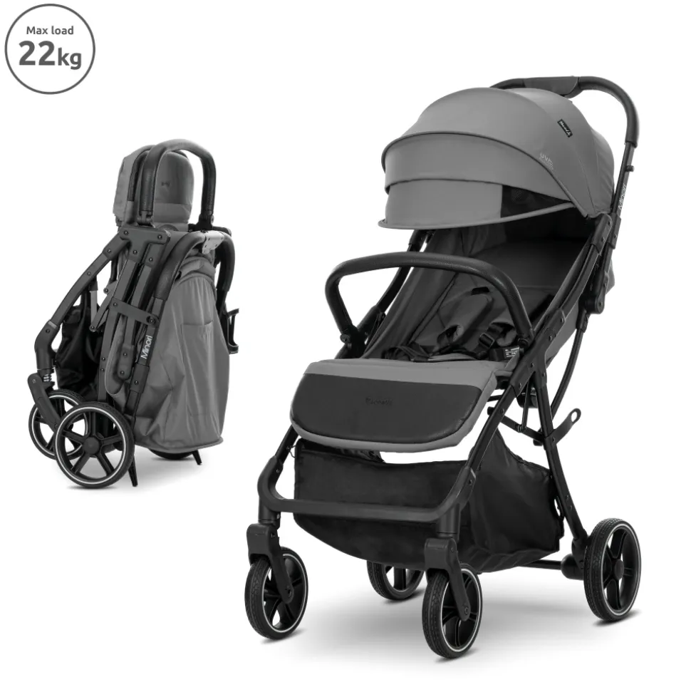 Poussette compacte minori gris