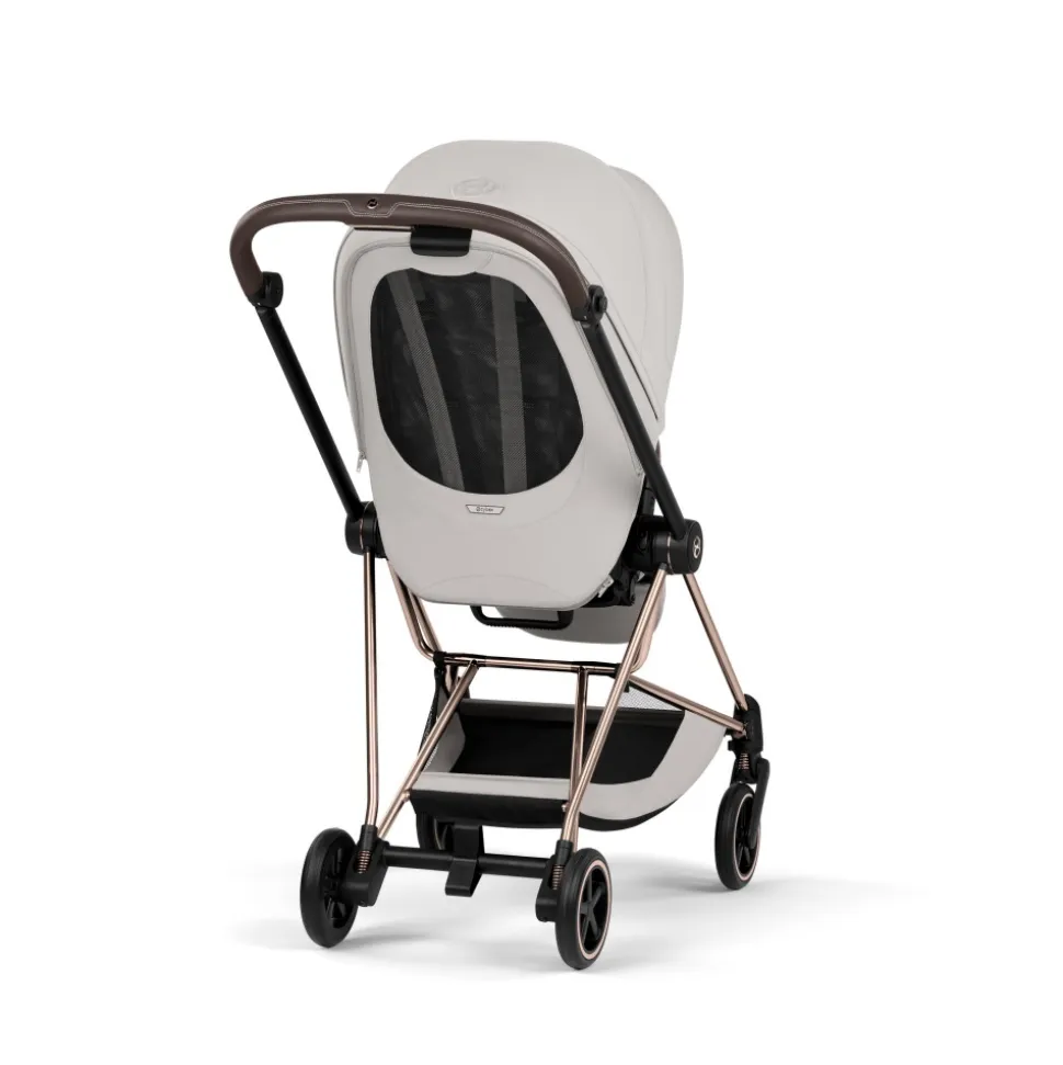 Poussette compacte mios 4 city grey châssis rosegold