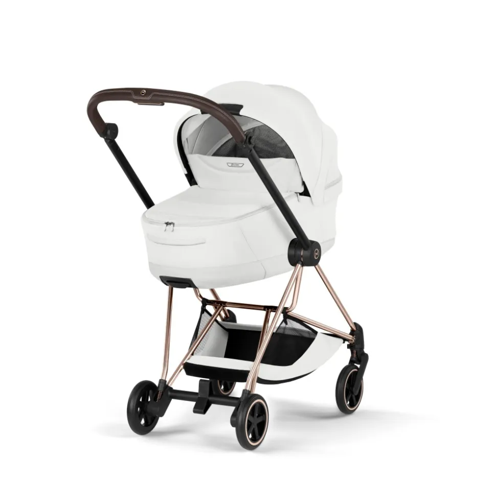 Poussette compacte mios 4 off white châssis rosegold