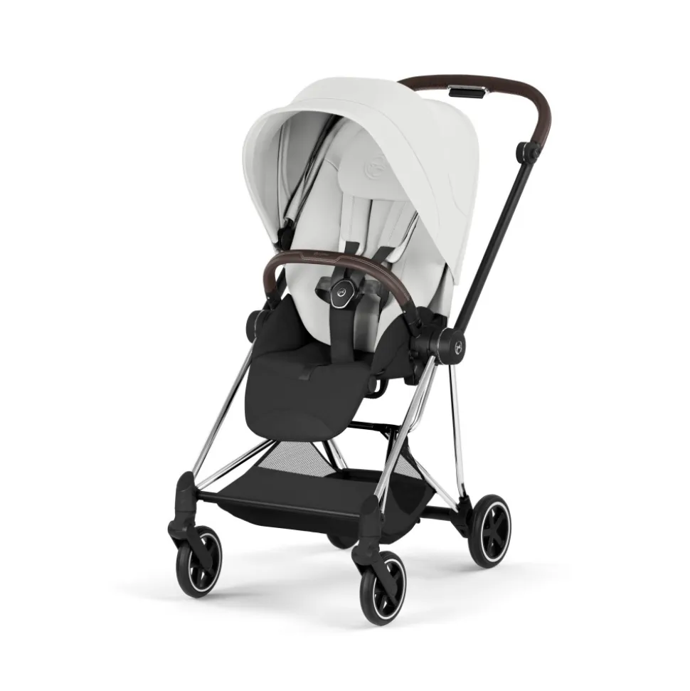 Poussette compacte mios 4 off white châssis chrome