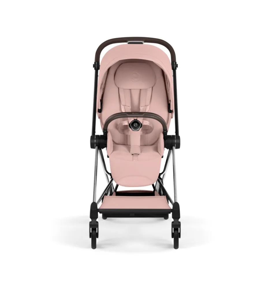 Poussette compacte mios 4 peach pink châssis chrome
