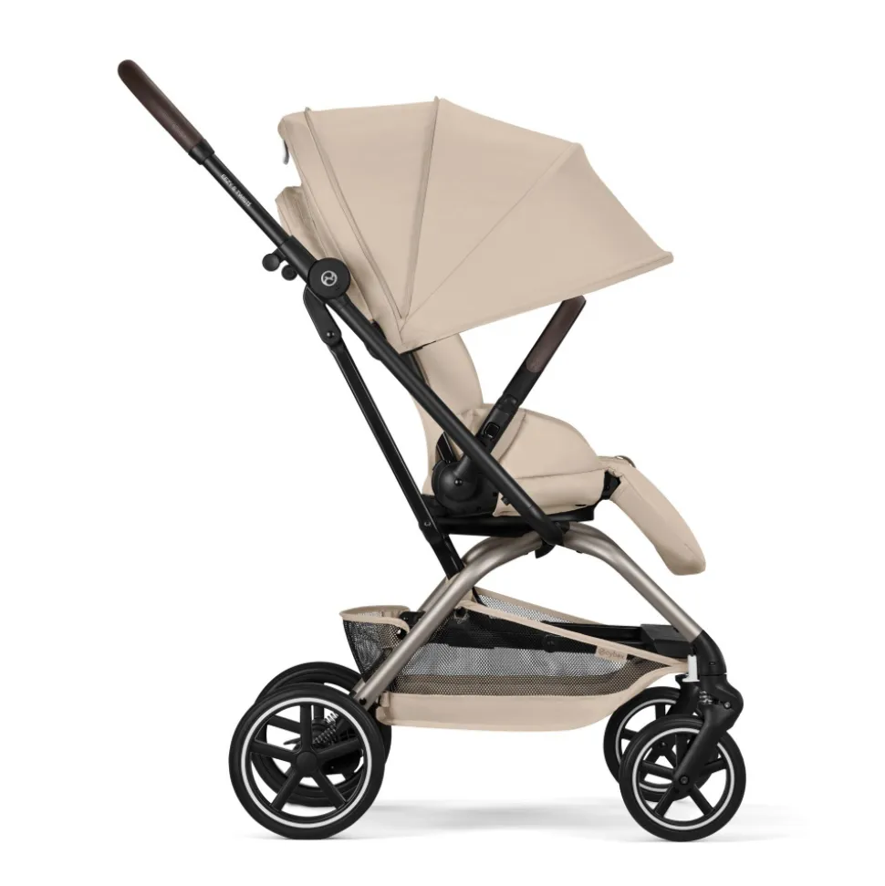 Poussette compacte pivotante eezy s twist+ 2 almond beige