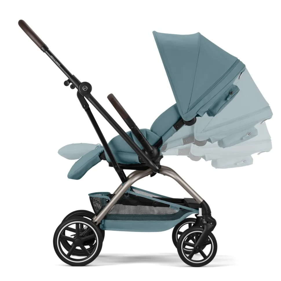 Poussette compacte pivotante eezy s twist+ 2 stormy blue