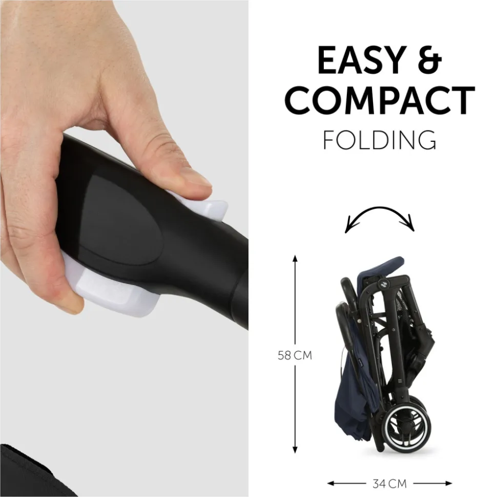 Poussette compacte travel n care navy blue