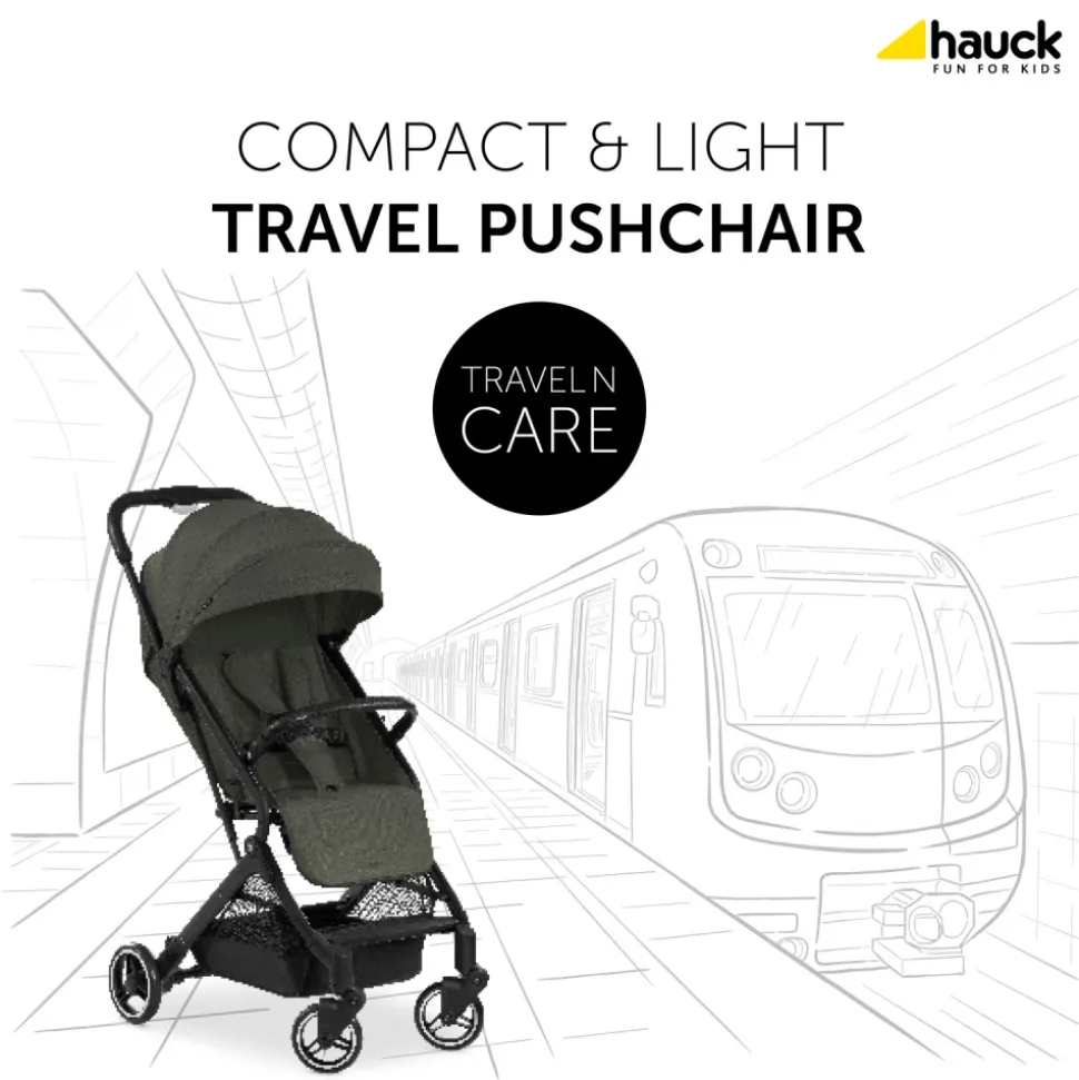 Poussette compacte travel n care dark olive