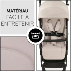 Poussette compacte travel n care beige + coque drive n care + adaptateurs