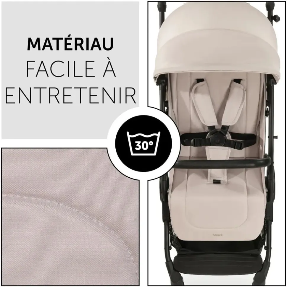 Poussette compacte travel n care beige + coque drive n care + adaptateurs