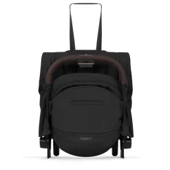 Poussette compacte voyage coya 2 style châssis chrome sepia black