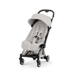 Poussette compacte voyage coya 2 style châssis chrome city grey