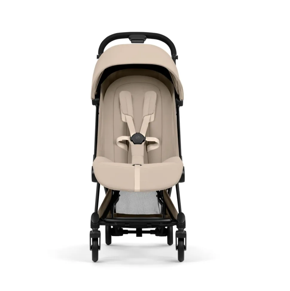 Poussette compacte voyage coya 2 style châssis matt black cozy beige
