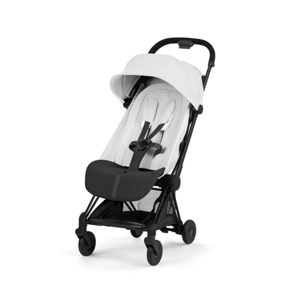 Poussette compacte voyage coya 2 style châssis matt black off white