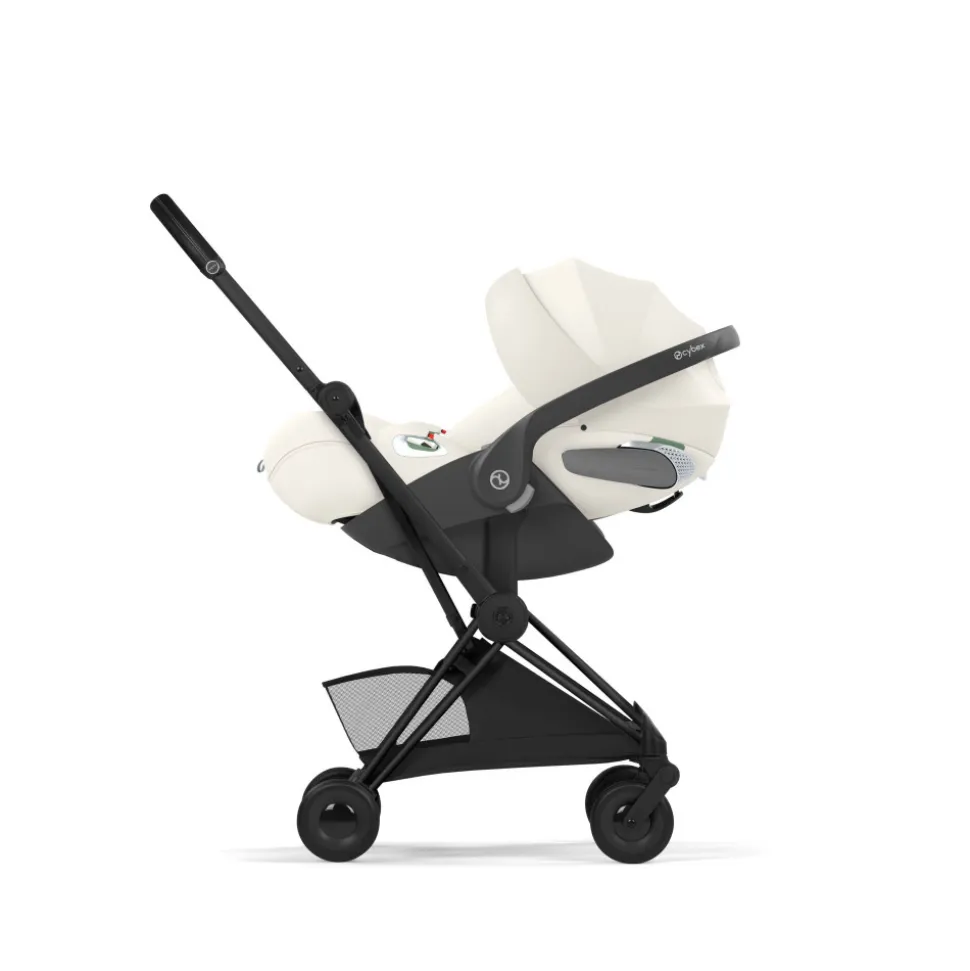 Poussette compacte voyage coya 2 style châssis matt black off white