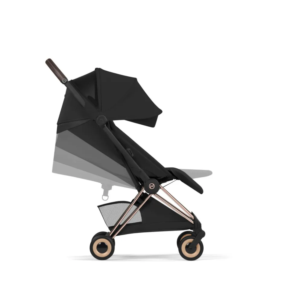 Poussette compacte voyage coya 2 style châssis matt black sepia black