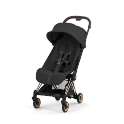 Poussette compacte voyage coya 2 style châssis rosegold sepia black