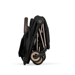 Poussette compacte voyage coya 2 style châssis rosegold sepia black