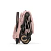 Poussette compacte voyage coya 2 style châssis rosegold peach pink
