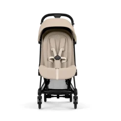 Poussette compacte voyage coya 2 confort châssis matt black cozy beige