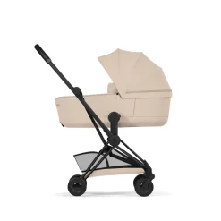 Poussette compacte voyage coya 2 confort châssis matt black cozy beige