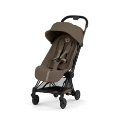 Poussette compacte voyage coya 2 confort châssis matt black coconut brown