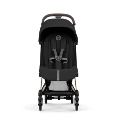 Poussette compacte voyage coya 2 confort châssis rosegold sepia black