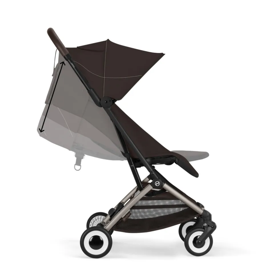 Poussette compacte voyage orfeo 3 chocolate brown