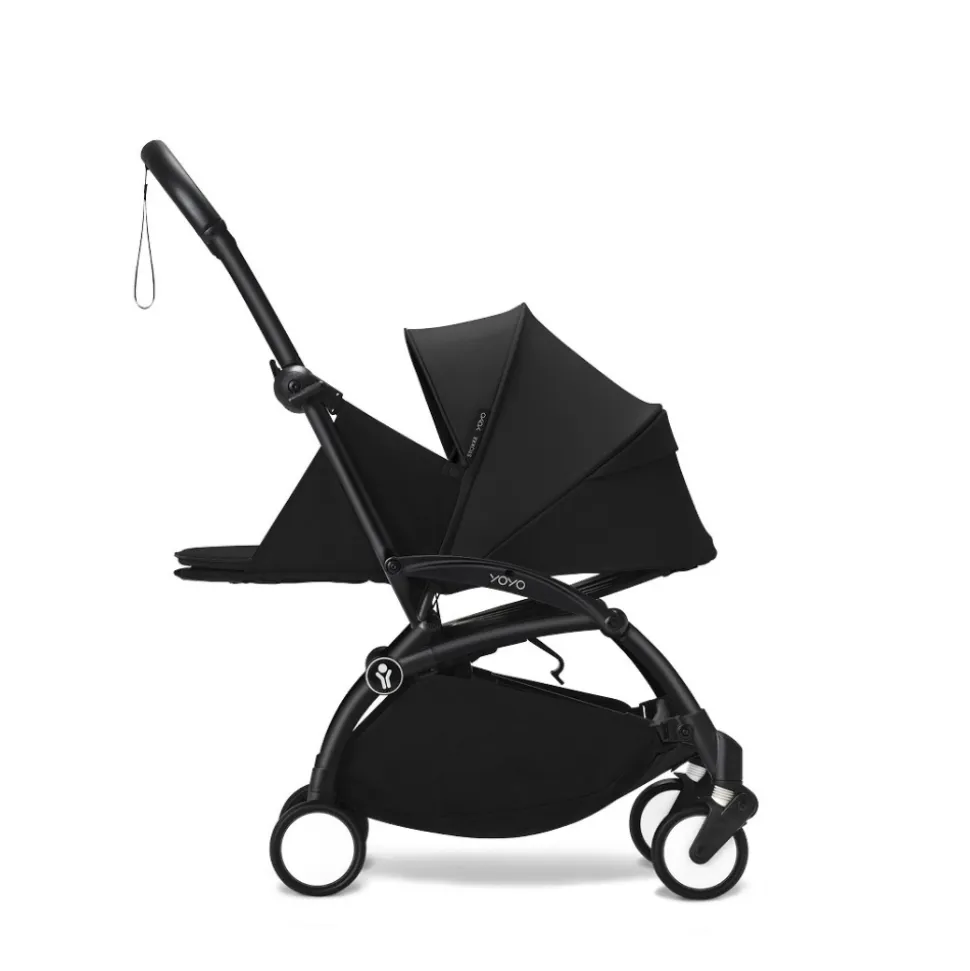Poussette complète yoyo 3 châssis blanc pack 0+ et 6+ capri / noir
