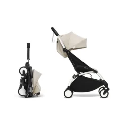 Poussette complète yoyo 3 châssis blanc pack 0+ et 6+ bonpoint