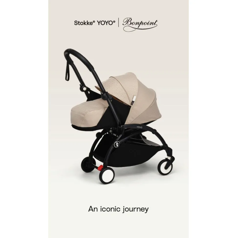 Poussette complète yoyo 3 châssis blanc pack 0+ et 6+ bonpoint