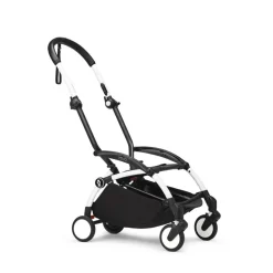 Poussette complète yoyo 3 châssis blanc pack 0+ et 6+ zebra / noir