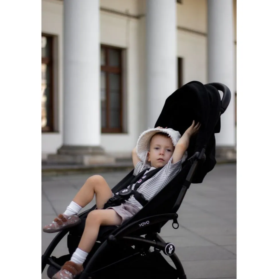 Poussette complète yoyo 3 châssis blanc pack 0+ et 6+ noir