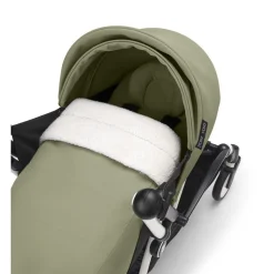 Poussette complète yoyo 3 châssis noir pack 0+ et 6+ olive