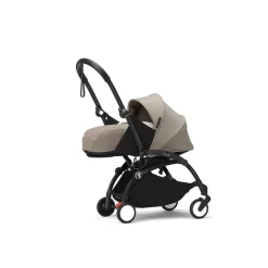 Poussette complète yoyo 3 châssis noir pack 0+ et 6+ taupe