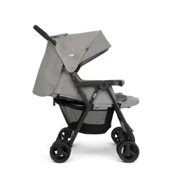 Poussette double aire twin pebble gris