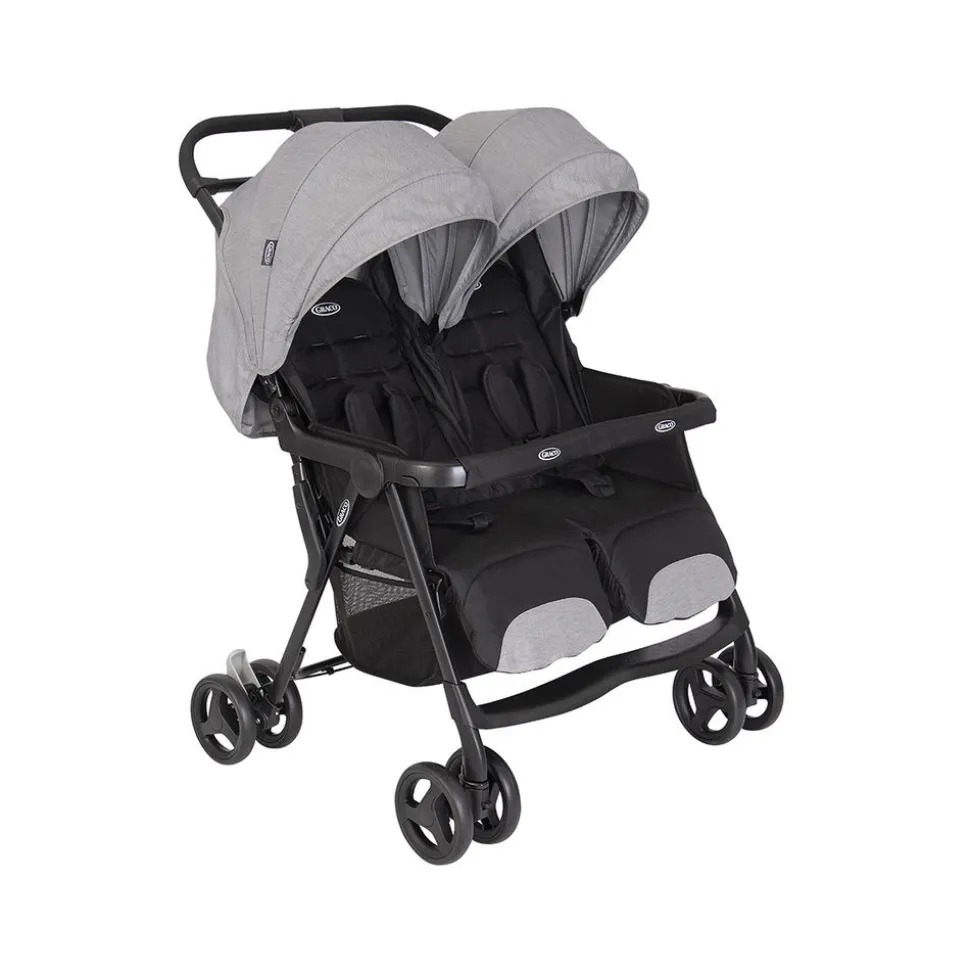 Poussette double duorider steeple gray