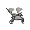 Poussette double evalite duo pebble gris