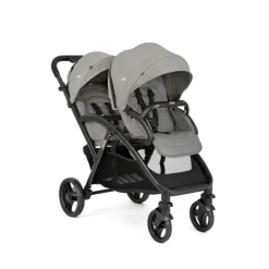 Poussette double evalite duo pebble gris