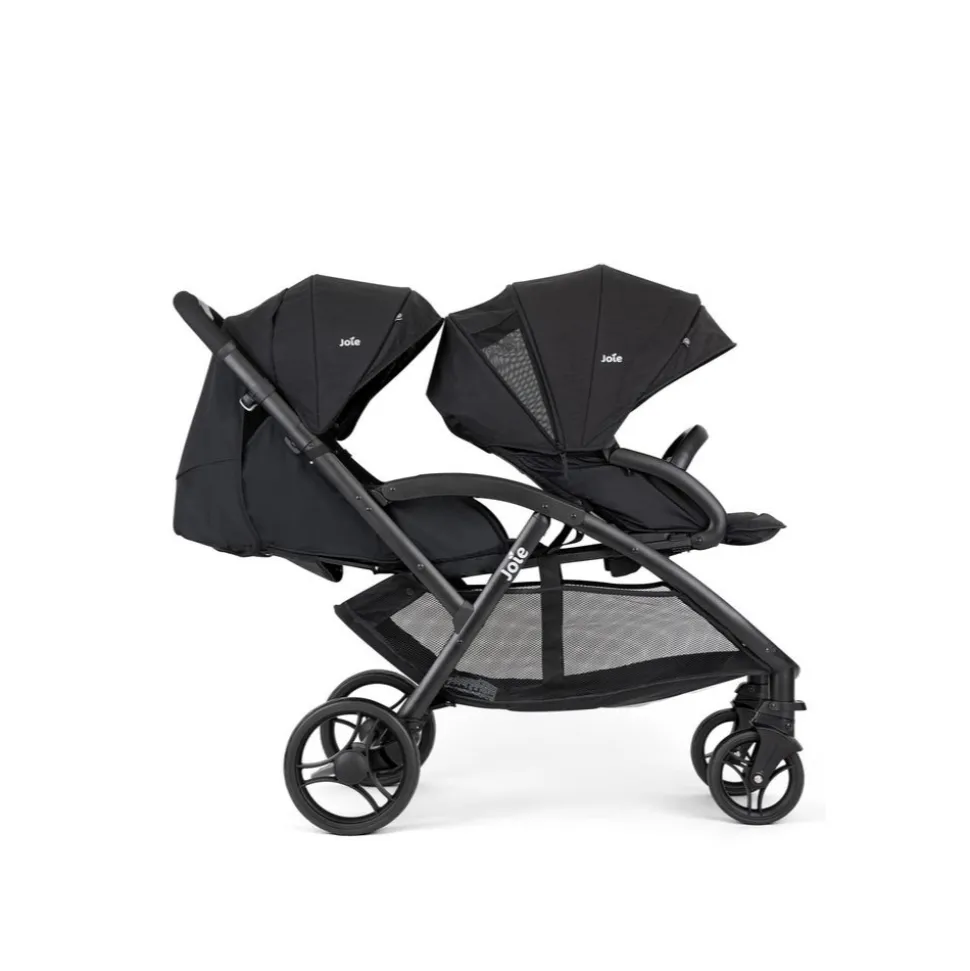 Poussette double evalite duo shale noir