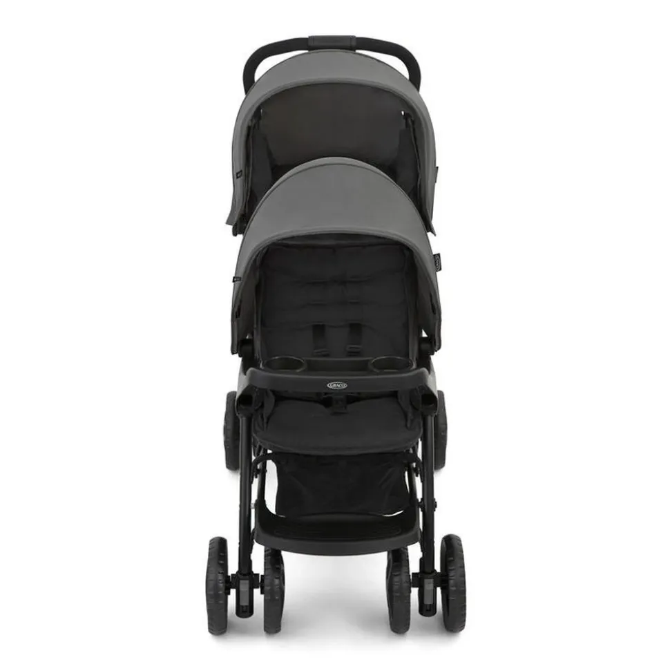 Poussette double stadium titanium