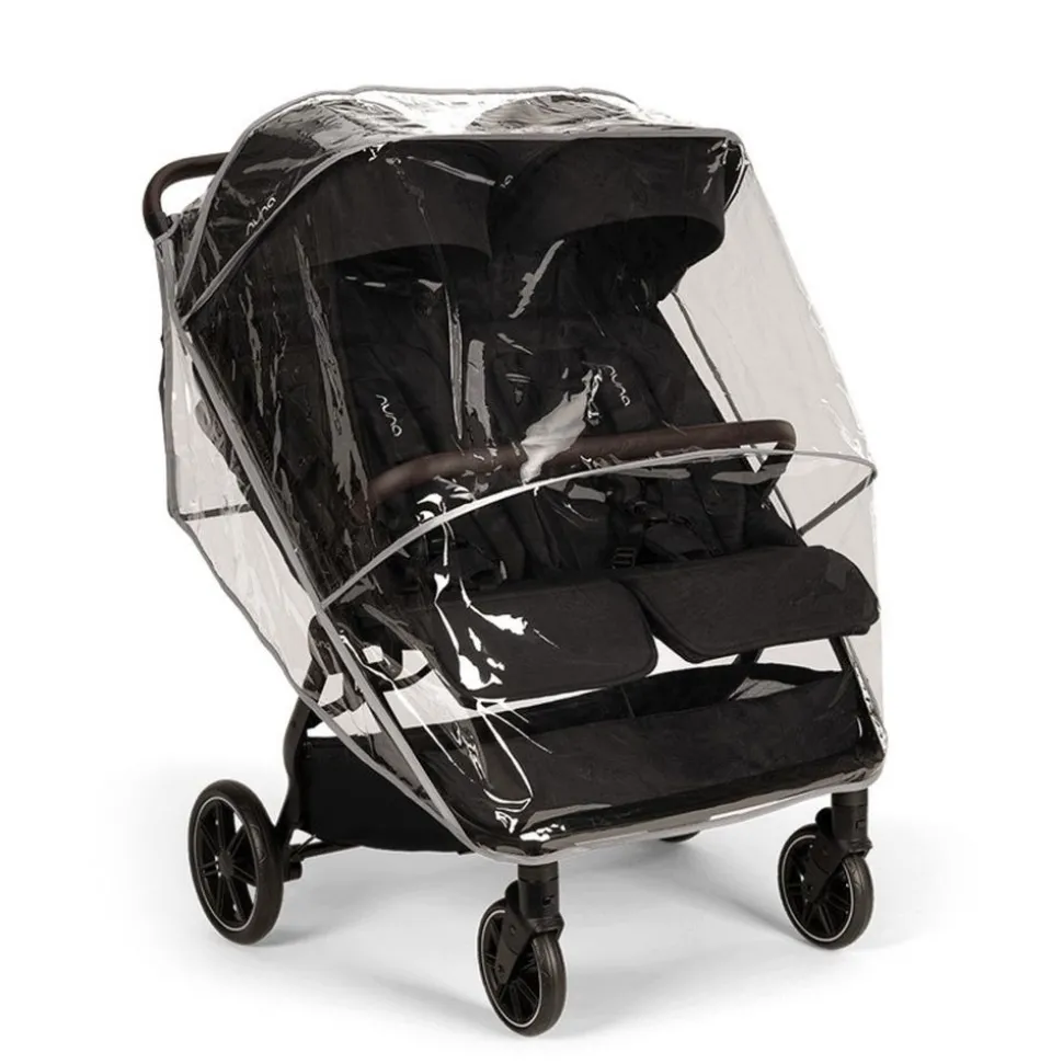 Poussette double trvl dubl caviar