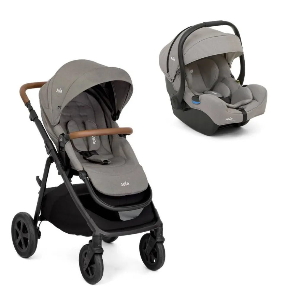 Poussette duo alore + siège auto i-gemm 3 pebble gris