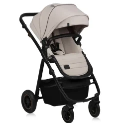 Poussette duo amber + nacelle beige sand