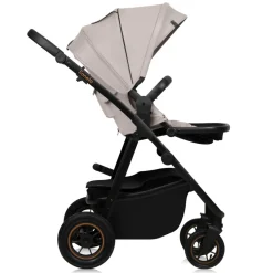 Poussette duo amber + nacelle beige sand