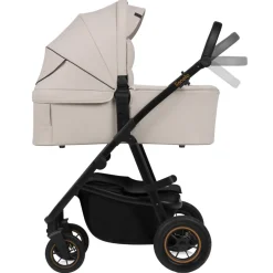 Poussette duo amber + nacelle beige sand