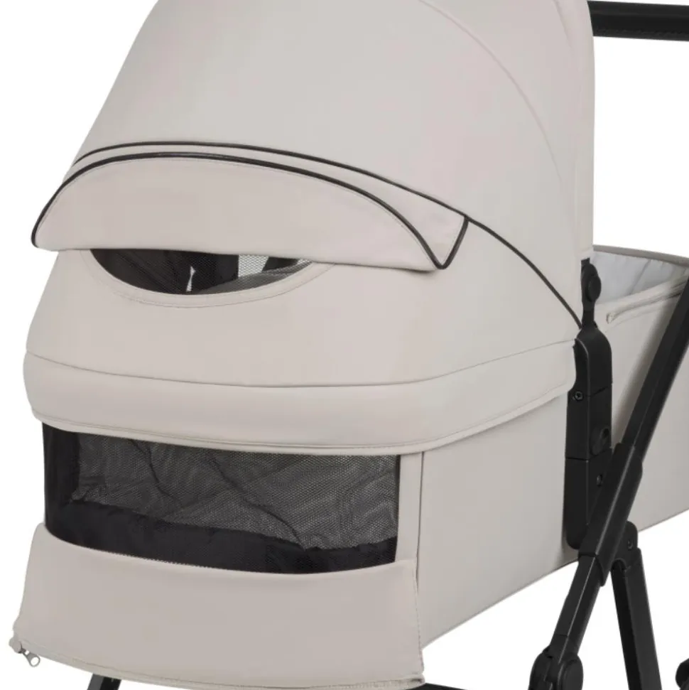 Poussette duo amber + nacelle beige sand